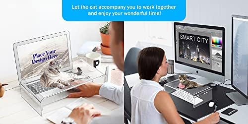 Acrylic Monitor Stand Riser Clear Laptop Stand Riser L15 xW7.5 xH4 - Image 5