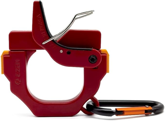 One Touch Cable Tie Holder/Zip Tie Organizer (Red)
