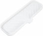 MicoYang Silicone Bathroom Soap Dishes with Drain Spout-Bathroom and Kitchen Sink Organizer,Sponge Holder,Dish Soap Tray,Perfect for Dispenser,Scrubber,Bottle,Cup on Sink or Counter-White 12"×4"