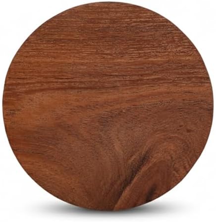 Acacia Wood Coasters for Coffee Table, Drink Protection Decor (Round, Set of 6) - Image 6