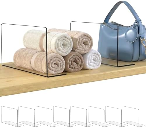SortNStore Shelf Dividers Closet Organization: 6" Tall x 10" Deep (Small) by SortNStore