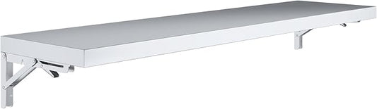 AmGood Stainless Steel Folding Wall Shelf 12 in. x 48 in. | NSF | Concession Stand, Food Truck, Kitchen, Restaurant, Garage, Laundry, Utility Room