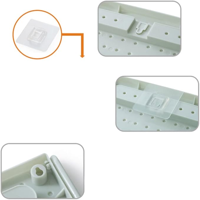 Hanging Shoe Rack, 2Pcs Plastic Shoes Rack Wall Mount Folding Organizer Door Shoe Storage Organizer Self Adhesive Shoe Holder for Door(White)