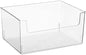 mDesign Large Modern Plastic Open Front Dip Storage Organizer Bin Basket for Kitchen Organization - Shelf, Cupboard, Cabinet, and Pantry Organizing Decor - Ligne Collection - Clear
