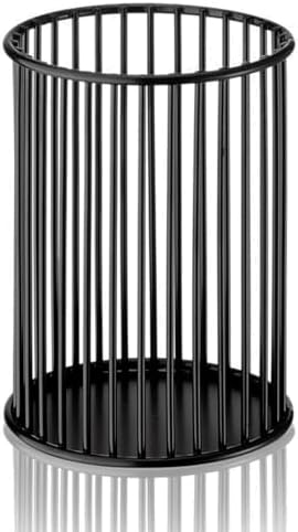 ZJEOSO Black Pen Holder Cup for Desk, Pencil Cup Holder, Black Wire Mesh Pen Cup for Desk Office Pen Organizer,Pencil Holder for Office & Home, High 3.94 Inch by ZJEOSO