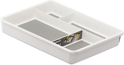 FlexiDrawer™ Expandable Utility Tray – Classic White Magic