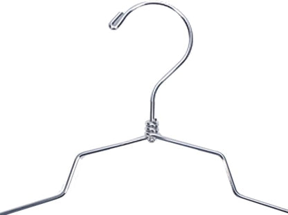 NAHANCO Metal Shirt Hanger, 18" Chrome-Plated, Standard Hook (Pack of 25)