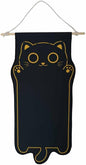 Wall Hanging Jewelry Organizers Cute Animal Enamel Pin Display Banner Holder Indoor Home Decor (black cat)