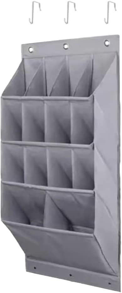 Shoes Organizer Rack 14 Grid for Room Over Door Hanging Storage Holder Bedroom Shoes Storage Bag