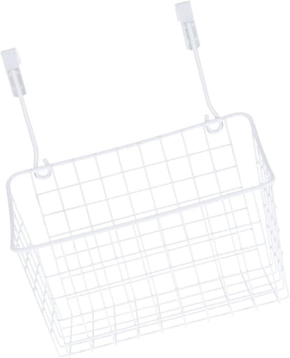 Healifty Door Hanging Storage Basket Hanging Rack for Cabinet Wardrobe Desk Cabinet Storage Basket