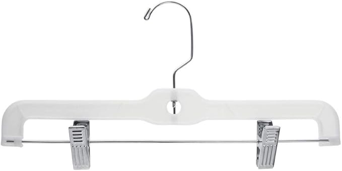 Skirt and Pant Hangers 14" White Heavy Duty, case of 100