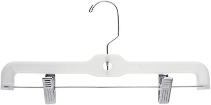 Skirt and Pant Hangers 14" White Heavy Duty, case of 100