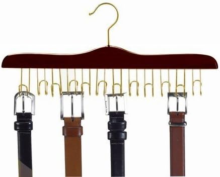 Walnut & Brass Belt Hanger