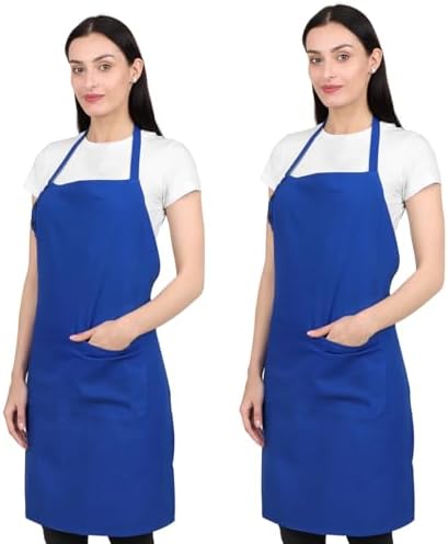 Cotton kitchen aprons for Women with Pockets adjustable by naturalcraft