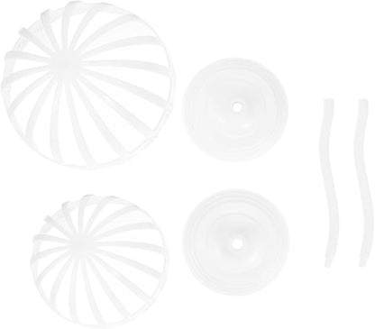 IMIKEYA 2pcs Hat Rack Baby Bonnet Holder Hat Holder Baby Bonnet Rack Display Stands Showing Stand s for Kids Has Polyethylene (pe) White Organizer Child Storage