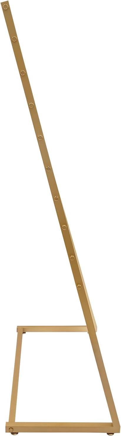 Scarf Display Stand, 10 Tier Metal Scarf Holder Organizer, Scarf Hanger Scarf Holder Scarf Organizer Belt Organizer Pants Rack Scarf Rack for Commercial Clothing Retail Store (Gold, 80cm)