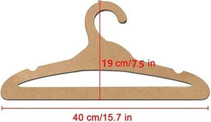 20 PCS Cardboard Hangers, Environmentally Friendly Recycled Paper Clothes Hangers for Adults (15.7x7.5in)