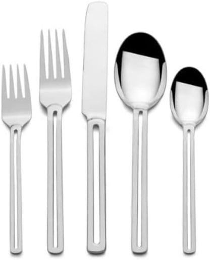 St. James The Rack 42pc 18/10 Stainless Steel Flatware Set on Hanging Rack