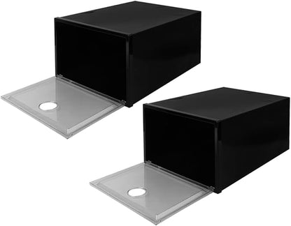 SOLUSTRE 6pcs Pp Material Sneaker Storage Boxes Shoe Organizers Entryway Shoe Storage