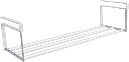 Hanging Shelf for Shoes and Books, Metal Under Cabinet, White