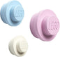 LEGO Wall Hanger Set - 3-Piece Decorative Home Accessories for Kids & Adults, Cute Room Decor, Space-Saving Coat Hooks, White, Light Blue, Pink