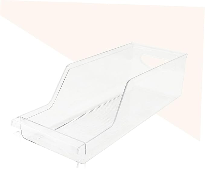 COLLBATH Beverage Can Dispenser Clear Storage Box for Refrigerator and Pantry Organization Stackable Holder for Drinks Safe Food-grade Material Easy Access
