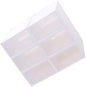Unomor 6PCS Stackable Shoe Boxes Thickened Transparent Plastic Containers for Women White Frame Space Saving Shoe Storage Organizer for Small Closets Dorm Rooms