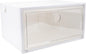 PRETYZOOM 1pc Plastic Shoes Storage Box Side Opening to Clean Organizer for Sneakers Stackable Design for Home Shoe Storage