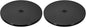 uxcell 2Pack Acrylic Lazy Susan Turntable, 9" Spinner Lazy Susan Turntable Organizer, Acrylic Ball Bearing Rotating Tray for Pantry Spice Rack Decorating, Black