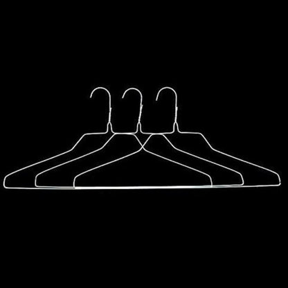 Royal Dry Clean Supply - Wire Hangers 18" Standard White Clothes Hangers T Shirt Hanger Pack of 10