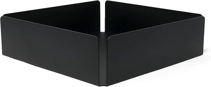 Modern Square Metal Tray Organizer for Bathroom Vanity Countertop Storage, Black