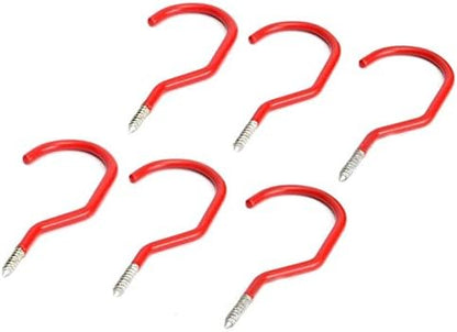 Bicycle Rack Wall Hook Wall Mount Tool Holder U-Hooks for Home Organizer Garden Tools Shovels Rake Stroller Ladder 6 Pack