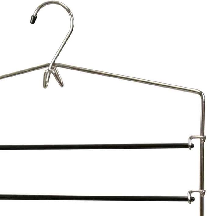 Home Basics Chrome Trouser Hanger Black