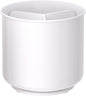 Cooler Kitchen Jumbo XL Rotating White Plastic Utensil Holder Caddy with Sturdy No-Tip Weighted Base, Removable Divider, and Gripped Insert - Dishwasher Safe Kitchen Utensil Holder for Countertop