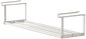 Expandable Shoe Rack Closet Hanging Organizer 16.14''-29.53'' Metal Adjustable Under Cabinet Storage Shelf Space Saving for Kitchen Pantry Room Dorm, White, 1 Pack