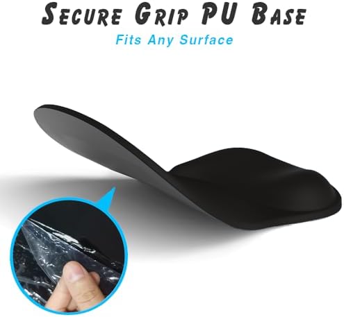 ErgoComfort Gel Wrist Rest Mouse Pad-Ergonomic Office Mousepad with Wrist Support-Non-Slip, Design Desk Accessories Mat for Home&Game Decor (04Graphite Glide) - Image 5