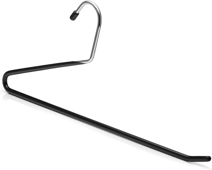 Open Ended Pants Hangers Non Slip – Metal Trouser Hangers for Closet, Heavy Duty Pant Hangers for Men and Women, Stainless Steel, 40 Pack