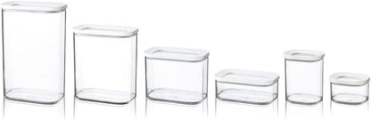 Mepal Modula Small Transparent Food Storage Container 6oz/175ml | Perfect for Dry Goods | Dishwasher Safe | White Framed Lid | BPA Free | Made in Holland