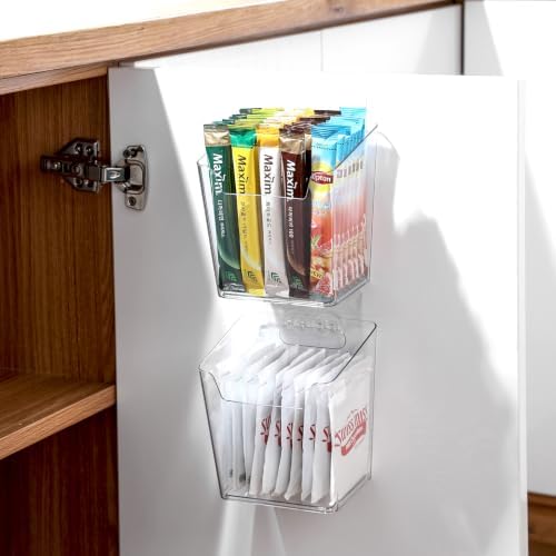 4 Pack Drink Packet Organizer, Hot Chocolate Packet Holder for Cabinet Door - Image 2