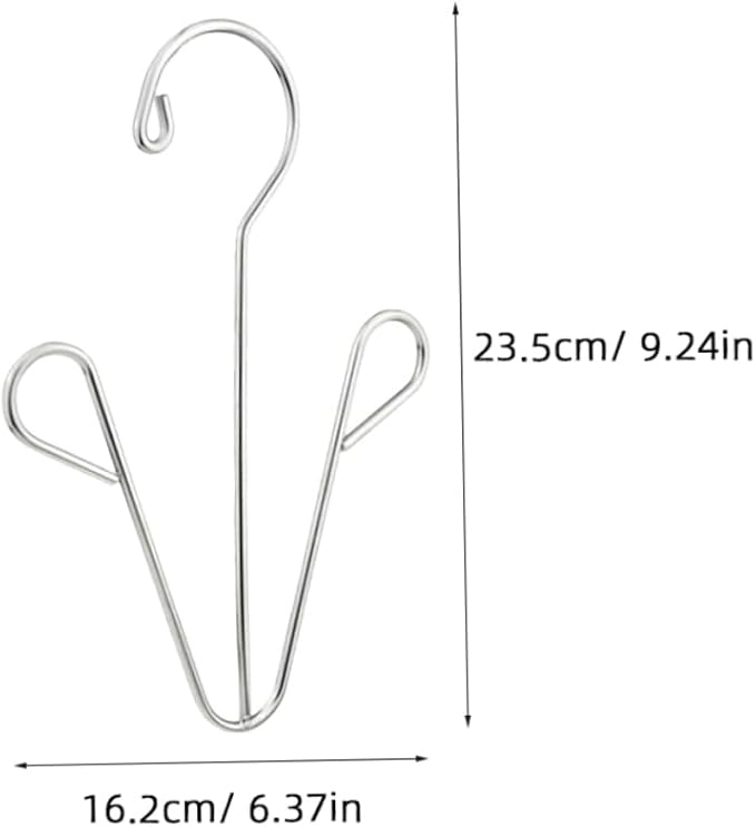Happyyami Stainless Steel Shoes Drying Rack 2pcs Shoe Hanger Organizer Hooks for Easy Hanging for Household Use and Space Saving in Closets and Bathrooms