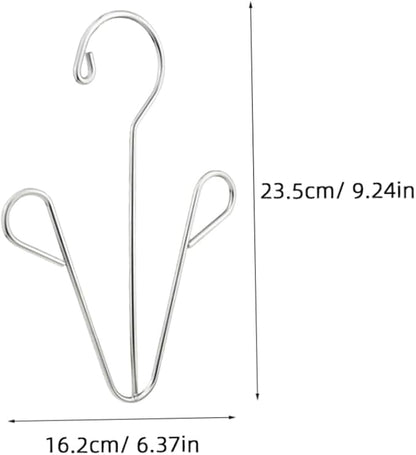 Happyyami Stainless Steel Shoes Drying Rack 2pcs Shoe Hanger Organizer Hooks for Easy Hanging for Household Use and Space Saving in Closets and Bathrooms