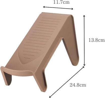 Iseto I-557 Shoe Holder, Space Saving Shoe Storage (Slim Type), Set of 5, Brown