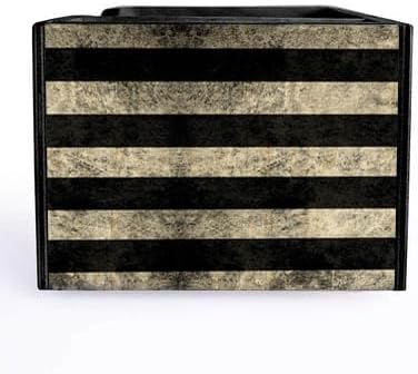 Wooden Utensil Holder Napkin Bar Caddy Parent (American Flag Black)
