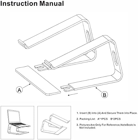 Laptop Stand,Ergonomic Aluminum Laptop Mount Computer Stand,Detachable Laptop Riser,Notebook Holder Stand,All 10-17.3" Laptops (Sky Blue) - Image 7