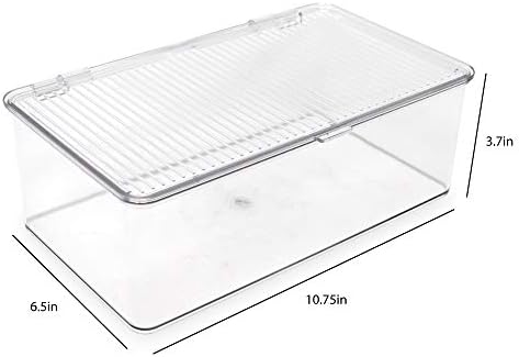 Isaac Jacobs Medium Stackable Organizer Bin (10.75”x6.5”x3.7”) - Image 3