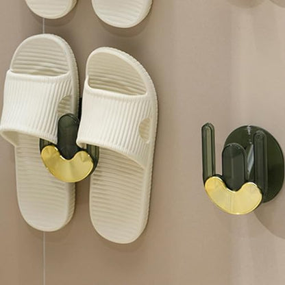 No-Drill Slipper Wall Storage Rack - Space-Saving Hanging Shoe Organizer | Wall-Mounted Shoe Holder for Home, Bathroom, Entryway & Closet Storage Solutions