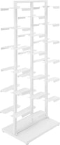 Commercial Clothing Store Shoe Rack, Large Free Standing Shoe Organizer Display Shelf, Retail Boutique Sneaker Basketball Shoes Storage Stand Holds 18 Pairs for Home Store Entryway (White)