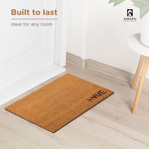 Coir Welcome Mat, Non-Slip, Home Heart, 17 x 29 in - Image 5