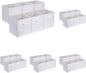 Amazon Basics Collapsible Fabric Storage Cubes Organizer with Handles,Sturdy,White,10.5-x-10.5-x-11-inch,6 Count (Pack of 5)