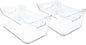 Isaac Jacobs 2-Pack Large Clear Storage Bins (13.5” x 10” x 6”) w/ Handles, Plastic Box Set, Home, Office, Fridge, Freezer, Kitchen, Pantry Organization Container, BPA-Free/Food Safe (Large, 2 Pack)